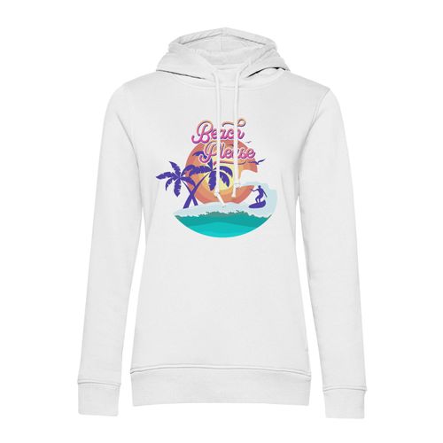 Sweat À Capuche Beach Please Surf Plage Cocotiers Vacances