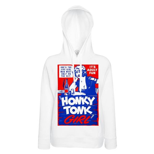Sweat À Capuche Honky Tonk Girl Vintage Poster Adult Fun Femme Retro Tissu Leger Polyester
