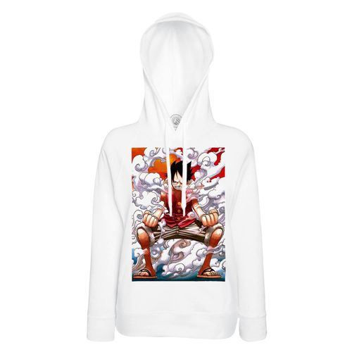 Sweat À Capuche One Piece Luffy Manga Anime Japon Tissu Leger Polyester