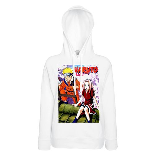 Sweat À Capuche Naruto Sakura Amoureux Manga Anime Ninja Tissu Leger Polyester