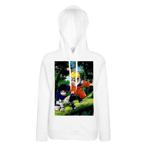 Sweat À Capuche Naruto Sasuke Compagnon D Armes Manga Tissu Leger Polyester
