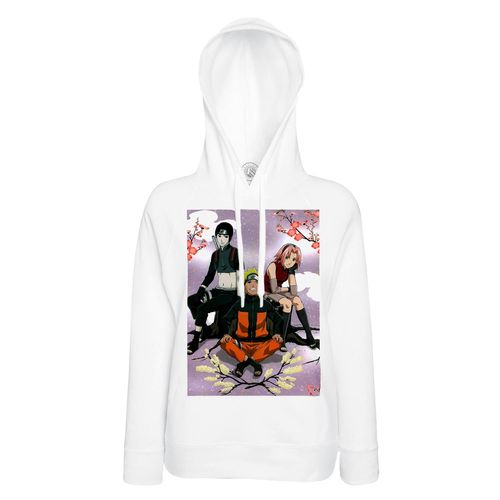 Sweat À Capuche Naruto Sakura Sai Cerisier En Fleur Ninja Tissu Leger Polyester