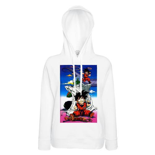 Sweat À Capuche Dragon Ball Z Gohan Piccolo Manga Dbz Tissu Leger Polyester