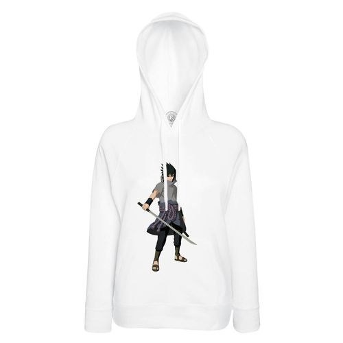 Sweat À Capuche Sasuke Uchiha Katana Manga Naruto Ninja Tissu Leger Polyester