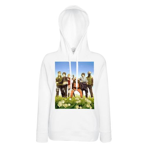Sweat À Capuche Naruto Equipe 7 Au Complet Kakashi Yamato Sakura Sasuke Tissu Leger Polyester