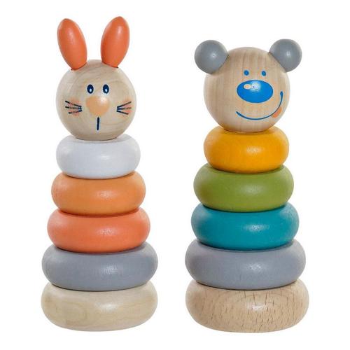 Jeu En Bois Dkd Home Decor Animaux (2 Pcs)