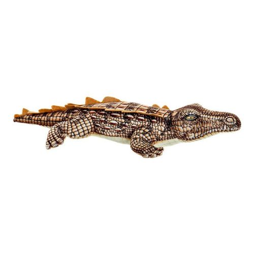 Jouet Peluche Dkd Home Decor Marron Polyester Crocodile (46 X 22 X 8 Cm)