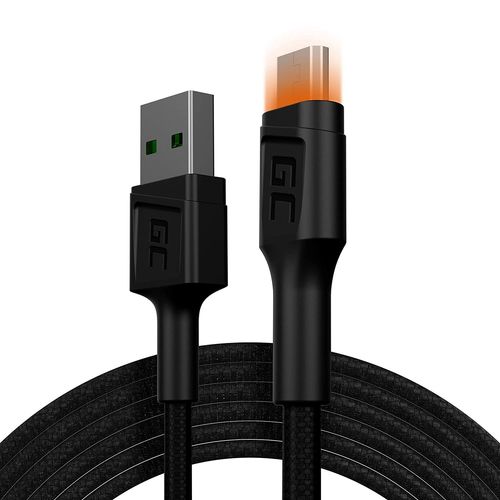GC Ray LED | 2m Micro USB Nylon Câble Chargeur Cable High Speed Data&Sync avec Charge Rapide Quick Charge 3.0 pour Samsung, Xiaomi, Huawei, Nexus, LG, Motorola, Android Smartphones et plus