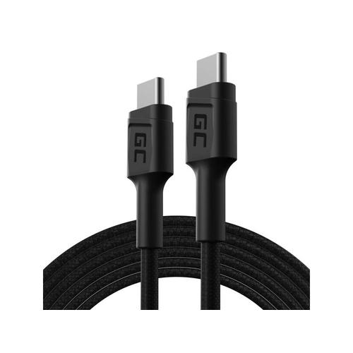 Gc Powerstream | 2m Usb C - Type C Câble Nylon Chargeur Cable 60w Power Delivery | Charge Rapide Quick Charge 3.0 | Pour Samsung Galaxy S21 S20 Ultra S10 S9 S8+ Note 20 10 | Ipad Pro 2020 Macbook Pro