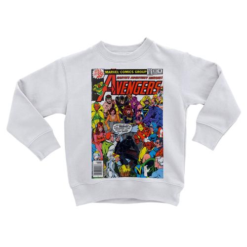 Sweatshirt Enfant Avengers Marvel Couverture Bd Comics Super Hero Vintage