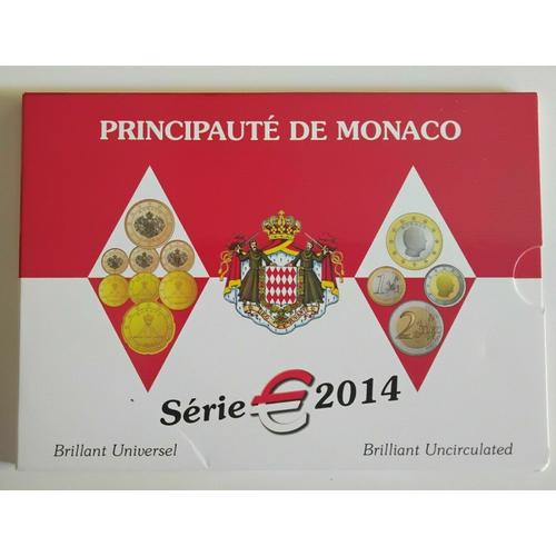 Coffret Monnaie Euro Monaco Bu - Brillant Universel 2014