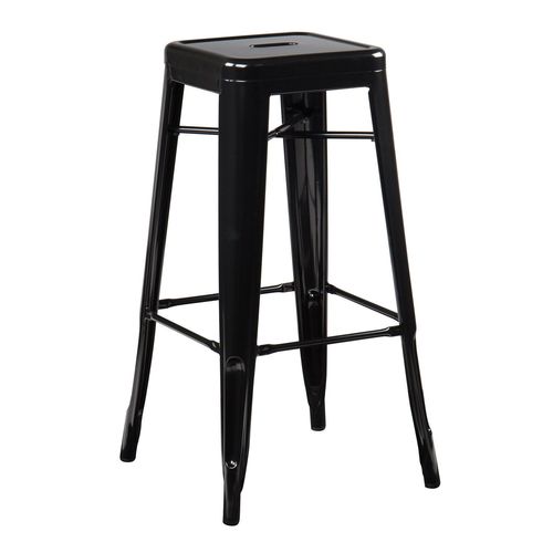 Tabouret Haut En Acier Lix Noir ?76 Cm