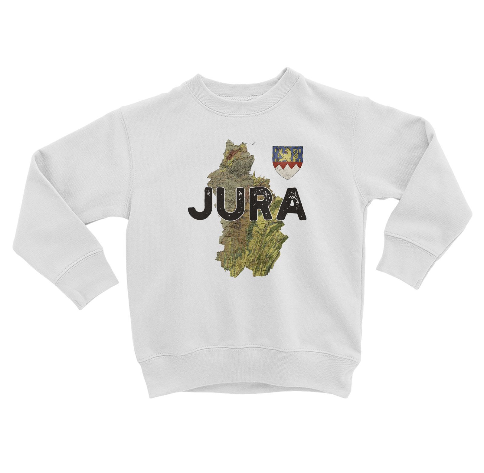 Sweatshirt Enfant Jura 39 Departement Lons Carte Ancienne Franche Comté