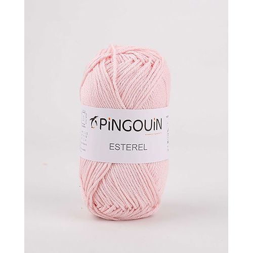 Pingouin - Pelote De Laine Pingo Esterel 3 De 52g - Laine À Tricoter - 100% Coton - Aiguille N°3 - Couleur Rose