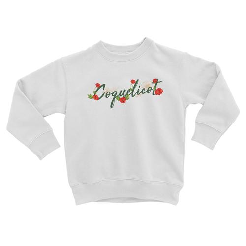 Sweatshirt Enfant Coquelicot Fleurs Minimaliste Chic Jardin Amour