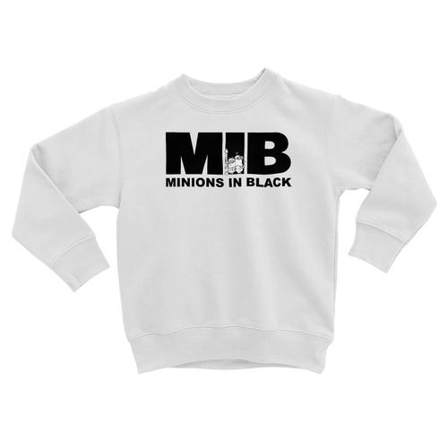 Sweatshirt Enfant Mib Minions In Black Parodie Film Anime