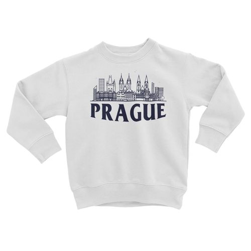 Sweatshirt Enfant Prague Minimalist Voyage Tchéquie Culture Architecture