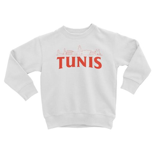 Sweatshirt Enfant Tunis Minimalist Tunisie Voyage Vintage