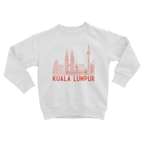 Sweatshirt Enfant Kuala Lumpur Minimalist Malaisie Culture Architecture Ville
