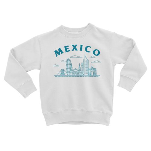 Sweatshirt Enfant Mexico Minimalist Mexique Voyage Architecture