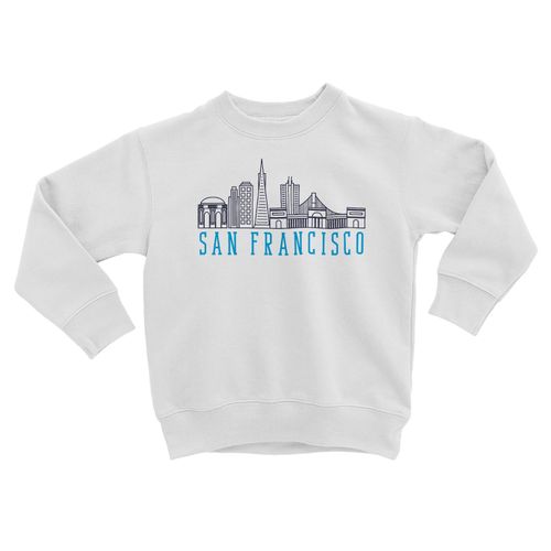 Sweatshirt Enfant San Francisco Minimalist Voyage Etats-Unis Amérique