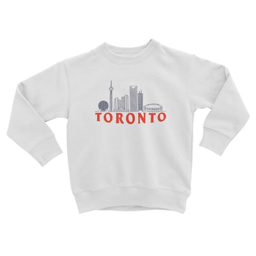 Sweatshirt Enfant Toronto Minimalist Voyage Canada Amérique