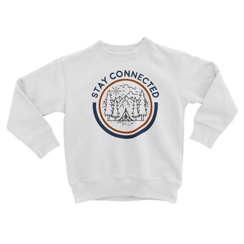 Sweatshirt Enfant Stay Connected Nature Camping Montagne