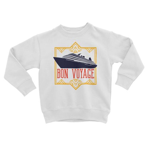 Sweatshirt Enfant Bon Voyage Art Deco Paquebot Luxe