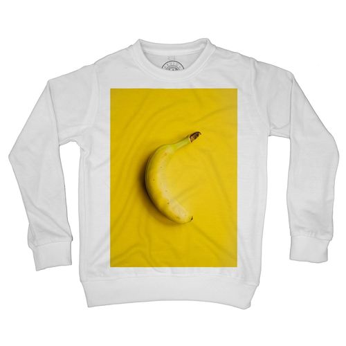 Sweat Shirt Enfant Banane Sur Fond Jaune