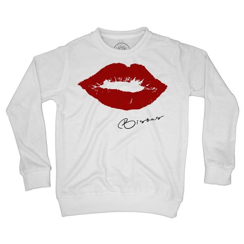 Sweat Shirt Enfant Bisous Lèvres Rouges
