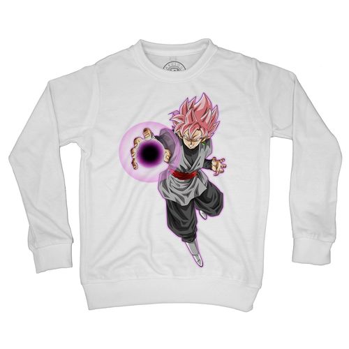 Sweat Shirt Enfant Dragon Ball Super Black Goku Cheveux Roses Anime Manga Japon