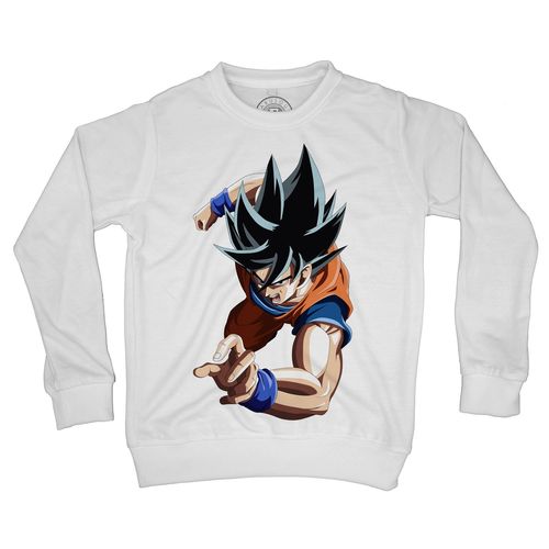 Sweat Shirt Enfant Dragon Ball Super Son Goku Attaque Anime Manga Japon