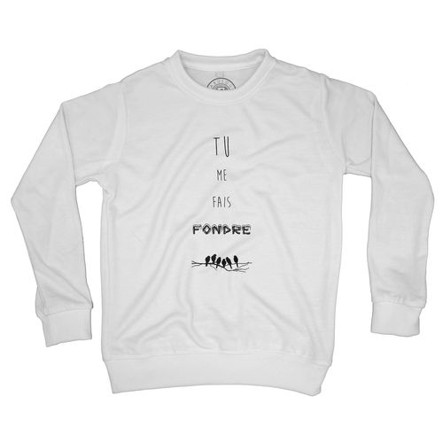 Sweat Shirt Enfant Tu Me Fais Fondre Petits Oiseaux Sur Une Branche