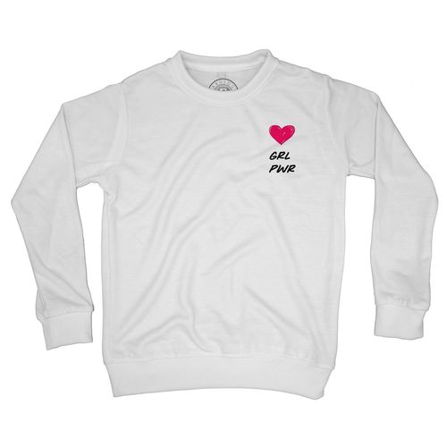 Sweat Shirt Enfant Grl Pwr Coeur Girl Power