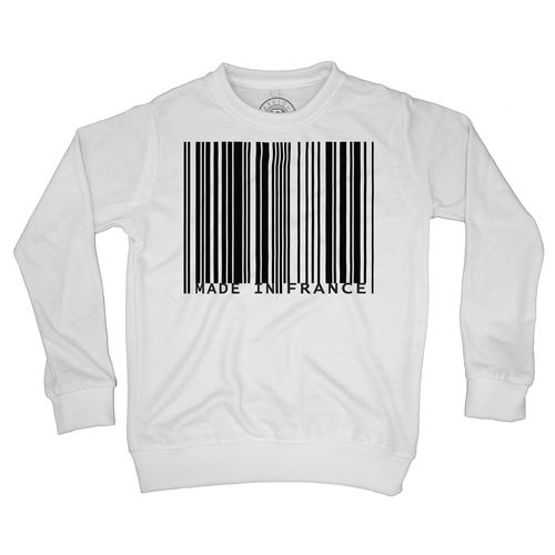 Sweat Shirt Enfant Code Barre Made In France