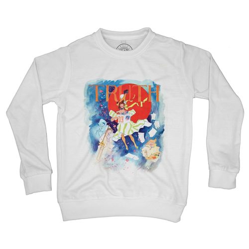 Sweat Shirt Enfant Truth Vérité Affiche Aquarelle Tendre
