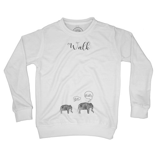 Sweat Shirt Enfant Walk Elephant Bla Bla Dessins