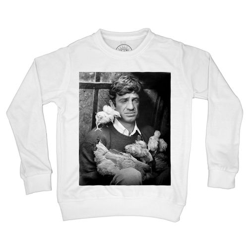 Sweat-Shirt Enfant Jean Paul Belmondo La Cociara Two Women Noir Et Blanc Film