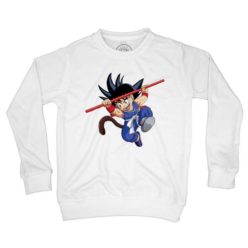 Sweat-Shirt Enfant Goku Sangoku Dbz Dragon Ball Blue Bleu