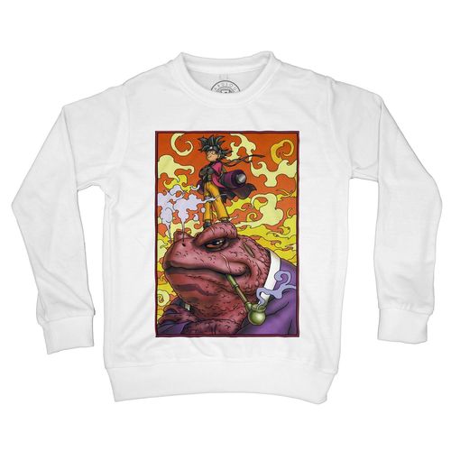 Sweat-Shirt Enfant Sangoku Naruto Cross Over Gambunta Dragon Ball