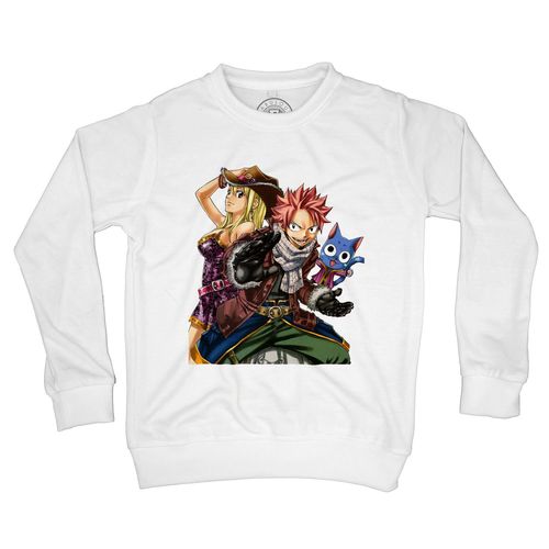 Sweat-Shirt Enfant Fairy Tail Natsu Lucy Happy Manga Sorcier