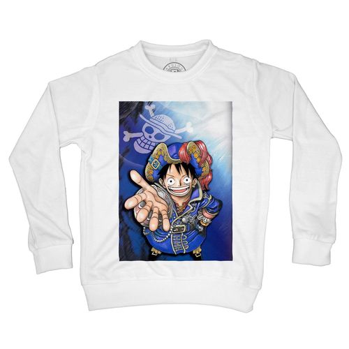 Sweat-Shirt Enfant Luffy Chapeau De Pirate One Piece Manga