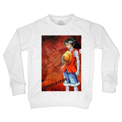 Sweat-Shirt Enfant Luffy Se Recueille One Piece Manga Pirates