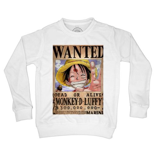 Sweat-Shirt Enfant One Piece Monkey D Luffy Recompenses 300 Millions De Berry