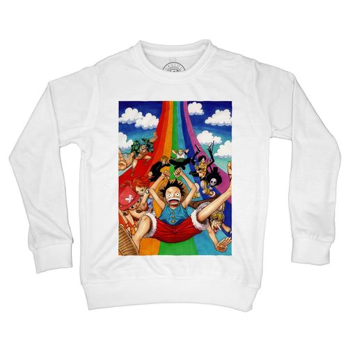 Sweat-Shirt Enfant One Piece Luffy Arc En Ciel