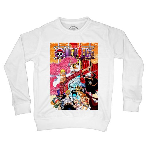 Sweat-Shirt Enfant One Piece Arc Dressrosa Dolflamingo Manga Luffy Pirates