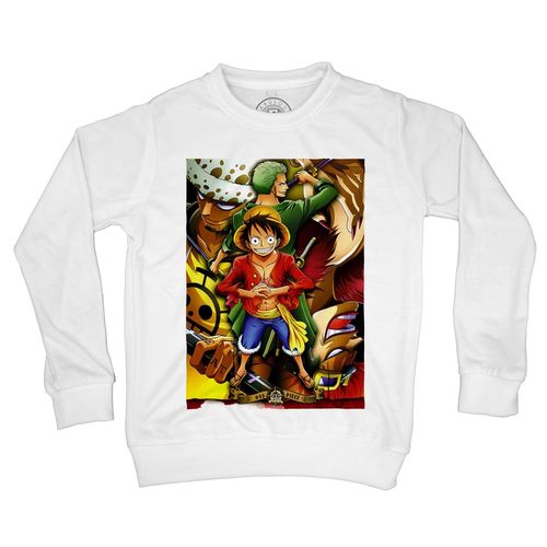Sweat-Shirt Enfant One Piece Luffy Tragalga Zoro Pirates Manga