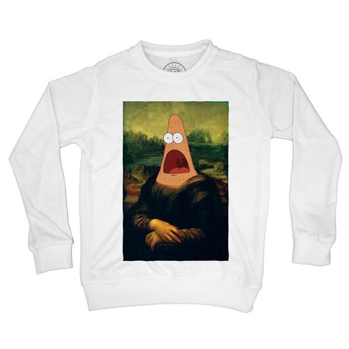 Sweat-Shirt Enfant Patrick Mona Lisa Da Vinci Bob L Eponge