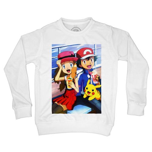 Sweat-Shirt Enfant Pokemon Dessert Glace Pikachu Attraper Les Tous