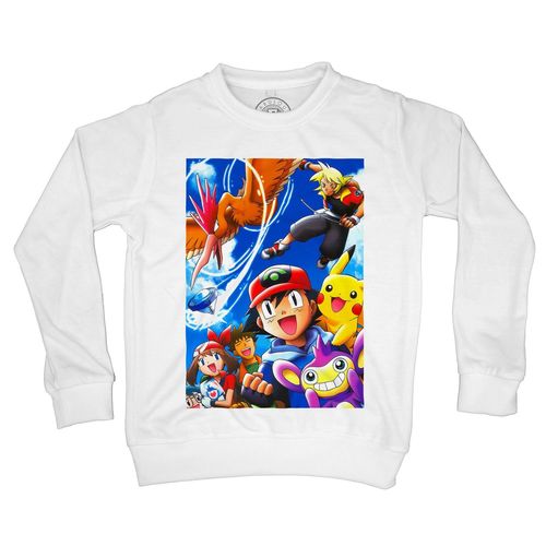 Sweat-Shirt Enfant Attrape Les Tous Pokemon Pikachu Manga Anime